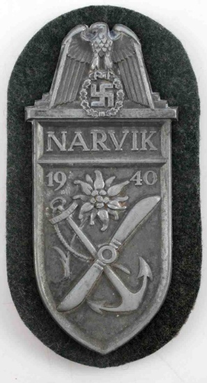WWII GERMAN THIRD REICH NARVIK SLEEVE SHIELD