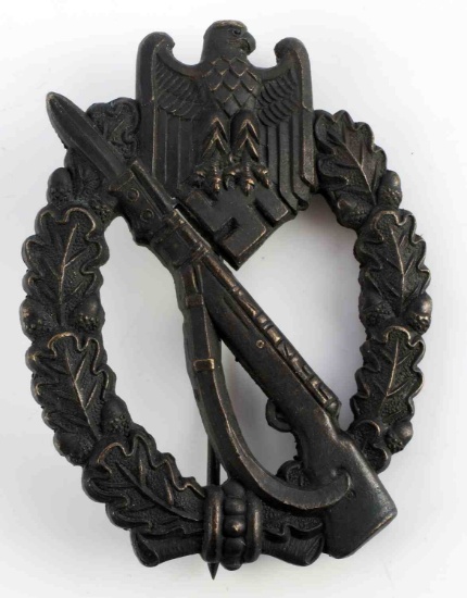 WWII GERMAN REICH BRONZE INFANTRY ASSAULT BADGE