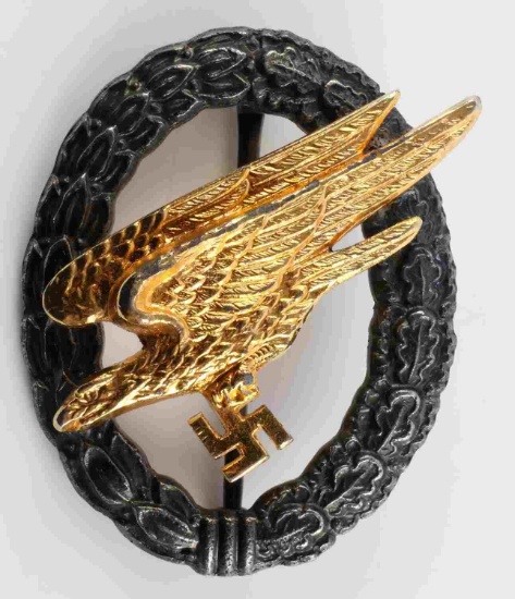 WWII GERMAN REICH LUFTWAFFE FALLSHIRMJAGER BADGE