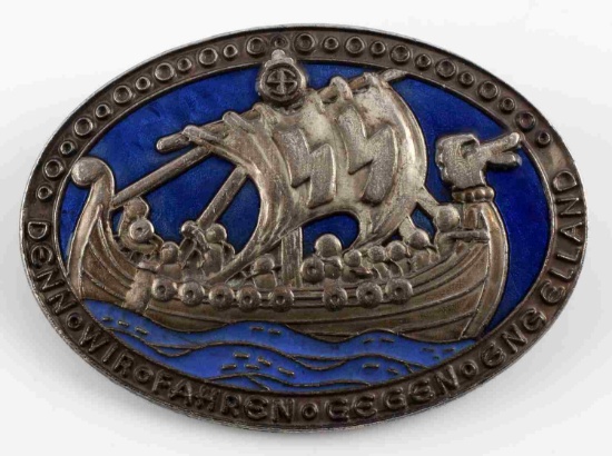 WWII GERMAN REICH SS VIKING DIVISION PIN BADGE