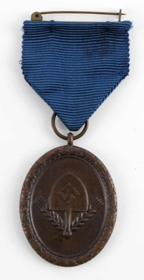 WWII GERMAN THIRD REICH RAD MEDAL WITH RIBBON