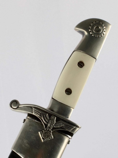 WWII GERMAN TENO HEWER EICKHORN DAGGER W SCABBARD