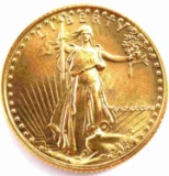 1/10 OZ AMERICAN EAGLE GOLD COIN 1987 BU