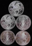 5 PEGASUS 1 TROY OUNCE .999 FINE SILVER ROUND