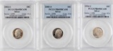 3 PCGS PR69DCAM SILVER DIMES 1993 1994 & 2005