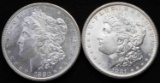 1880 S & 1881 S MORGAN SILVER DOLLAR MINT COINS