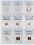 1996-S SILVER PROOF SET & 4 OTHER PCGS PR69DCAM