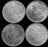 4 MORGAN SILVER DOLLAR MINT STATE COINS