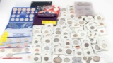 6 POUNDS OF WORLD U.S. COIN SETS AND NUMISMATICS