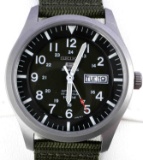 SEIKO SNZG09 SERIES MENS MILITARY STYLE WRISTWATCH