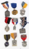 9 NRA CIVILIAN GUN CLUB STERLING SILVER MEDALS