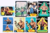 LOT OF 8 WWF SPORTS CARDS HULK HOGAN HILLBILLY JIM