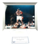8X10 MUHAMMAD ALI AUTOGRAPHED PICTURE CERTIFIED