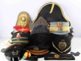 UNSEARCHED BOX 15+ VARIOUS MILITARY HATS AND CAPS