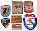 LOT OF 7 DESSERT STORM AND SHIELD PATCHES
