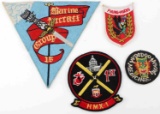 LOT OF 4 VIETNAM U.S. MILITARY PATCHES USMC & USAF