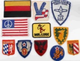 LOT OF 11 VINTAGE PATCHES MISCELLANEOUS TYPES