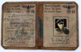 WWII GERMAN PANZERWAFFE AUSWEIS ID BOOKLET