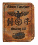 WWII GERMAN SCHWERE PANZERJAGER AUSWEIS ID BOOKLET