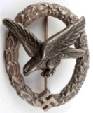 WWII GERMAN LUFTWAFFE GUNNER BADGE W. DEUMER