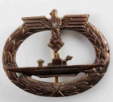 WWII GERMAN REICH KREIGSMARINE U-BOAT PIN BADGE