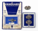 POST WWII LOT OF 4 MEYER INSIGNIA  & VANGUARD