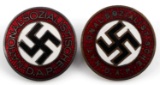 LOT OF 2 WWII GERMAN THIRD REICH NSDAP PARTY PINS