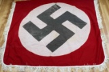 WWII GERMAN THIRD REICH PODIUM BANNER FLAG