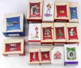 LOT OF 15 HALLMARK CHRISTMAS THEMED ORNAMENTS