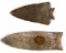 ANCIENT NATIVE AMERICAN FLORIDA CLOVIS ARROWHEADS