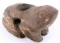 PRE COLUMBIAN NATIVE AMERICAN FROG EFFIGY PIPE