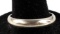 MENS 14K WHITE GOLD WEDDING BAND 4MM SIZE 9.75