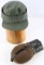 WWII GERMAN REICH SS FIELD CAP & WATER CANTEEN