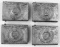 LOT OF 4 WWII GERMAN THIRD REICH SS BELT BUCKLES