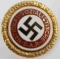 HEINRICH HIMMLER NUMBERED NSDAP PARTY PIN 18K GOLD