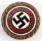 WWII GERMAN THIRD REICH GOLD NSDAP PARTY PIN