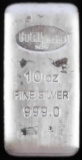 10 OZT TROY OUNCE 999 FINE SILVER BULLION BAR