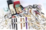 OVER 8 POUNDS OF WATCHES WATCH PARTS BIG VARIETY