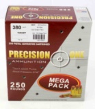 250 ROUNDS 380 ACP PRECISION ONE 100 GR AMMUNITION