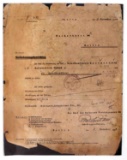 WWII GERMAN EARLY SS DOCUMENT SIGNED HH