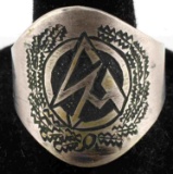 WWII GERMAN SA HIGH RANKING OFFICIAL HONOR RING