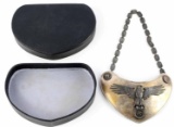 WWII GERMAN REICH SS GORGET & CHAIN & ISSUED BOX