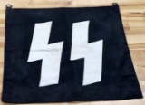 WWII GERMAN SS 5TH DIVISION WIKING TRUMPET BANNER
