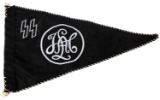 WWII GERMAN THIRD REICH SS LAH PENNANT FLAG