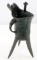 BRONZE CHINESE JUE CEREMONIAL VESSEL CUP