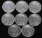 8 PEACE SILVER DOLLAR MS COINS BU 1922 TO 1925