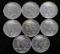8 PEACE SILVER DOLLAR MS COINS BU 1922 TO 1925