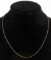 20 INCH 14K YELLOW GOLD 1MM BOX LINK CHAIN