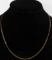 20 INCH 14K YELLOW GOLD CURB LINK CHAI NECKLACE