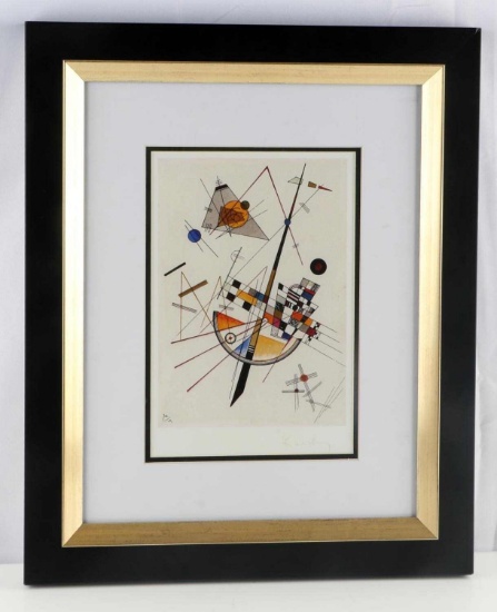 KANDINSKY SIGNED DELICATE TENSION LITHOGRAPH